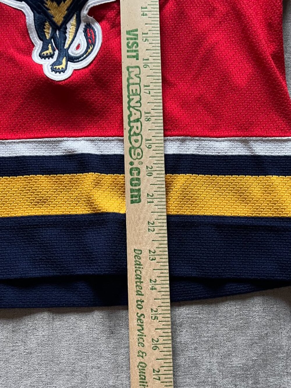Florida Panthers CCM Jersey Youth Boys Large Red NHL Embroidered Canada - Picture 9 of 11